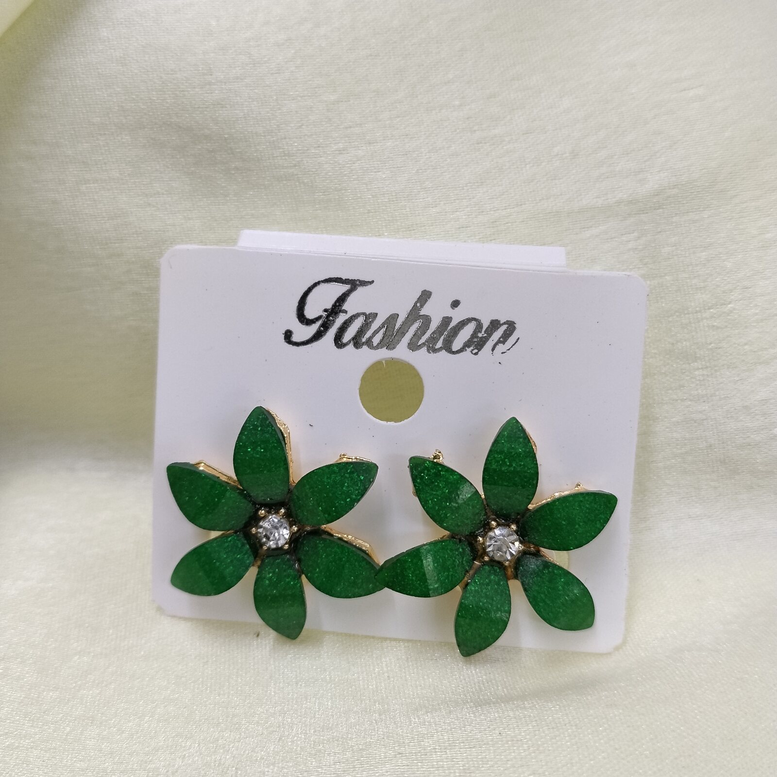 Flower Earring Green