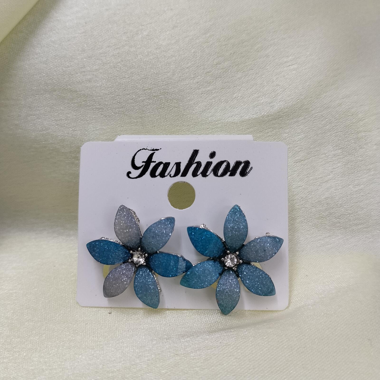 Flower Earring Ocean Blue