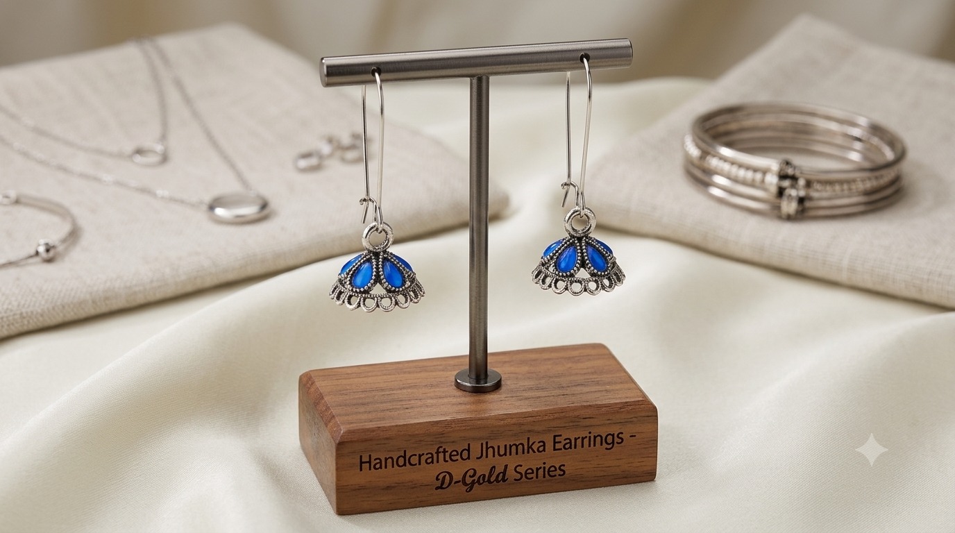 Royal Blue Small Jhumki