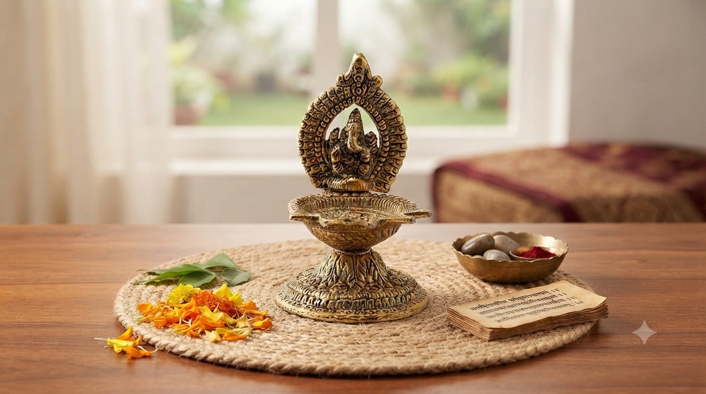 Ganesha Prabhavali Decorative Diya