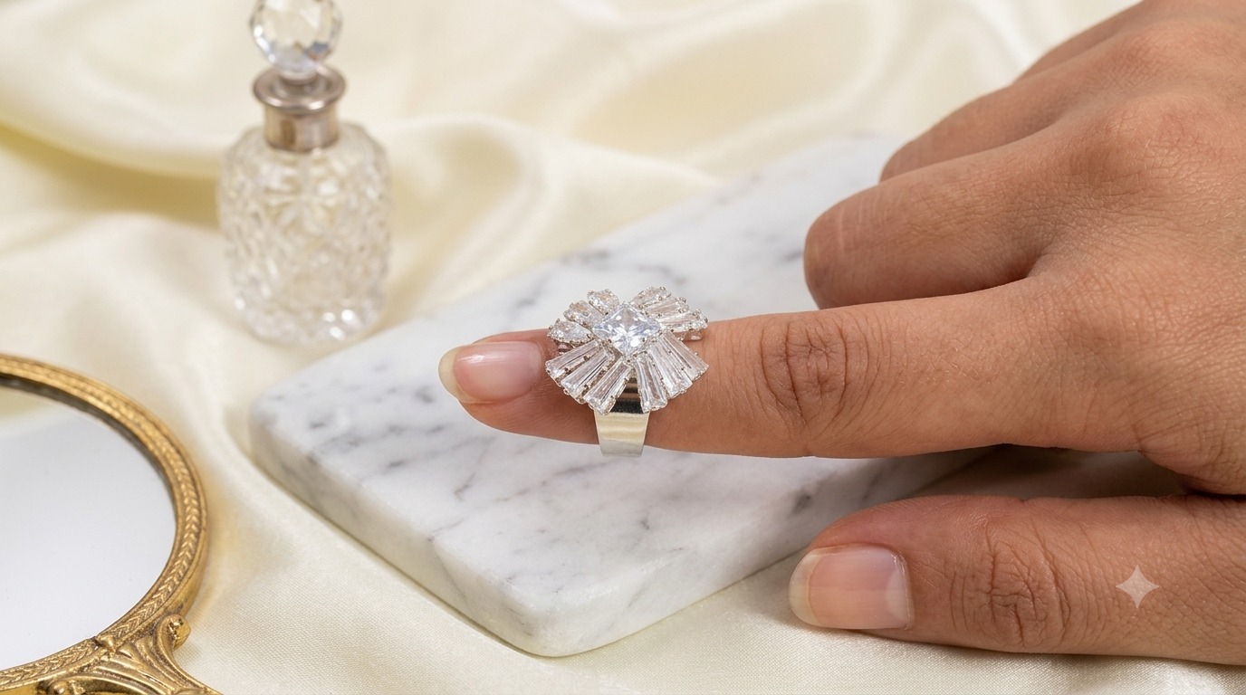 Light Peach Adjustable Ring