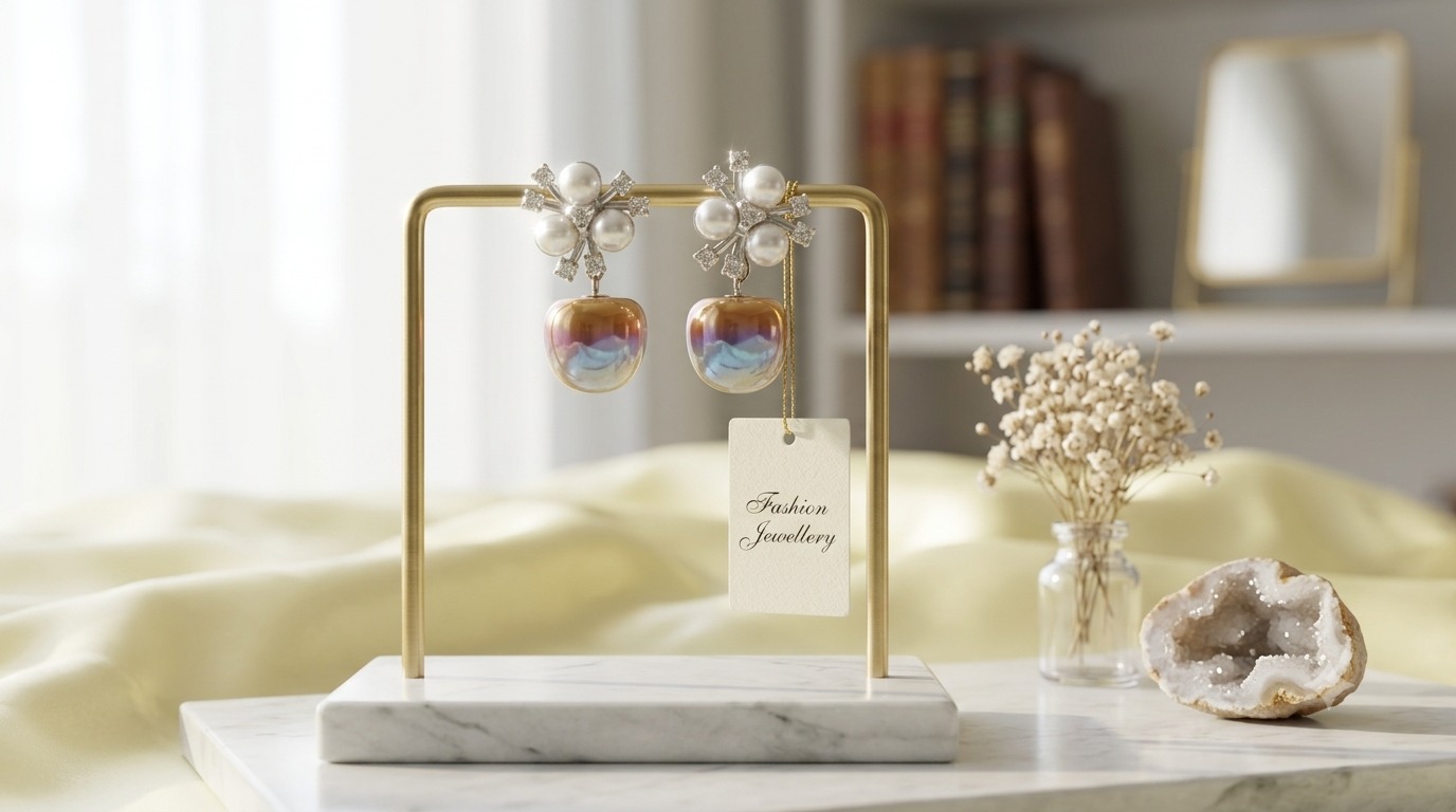 Multi Colour Cherry Drop Earrings