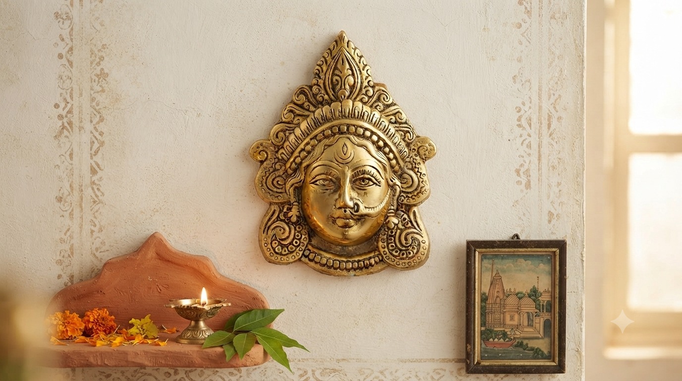 Goddess Durga Face Wall Hanging