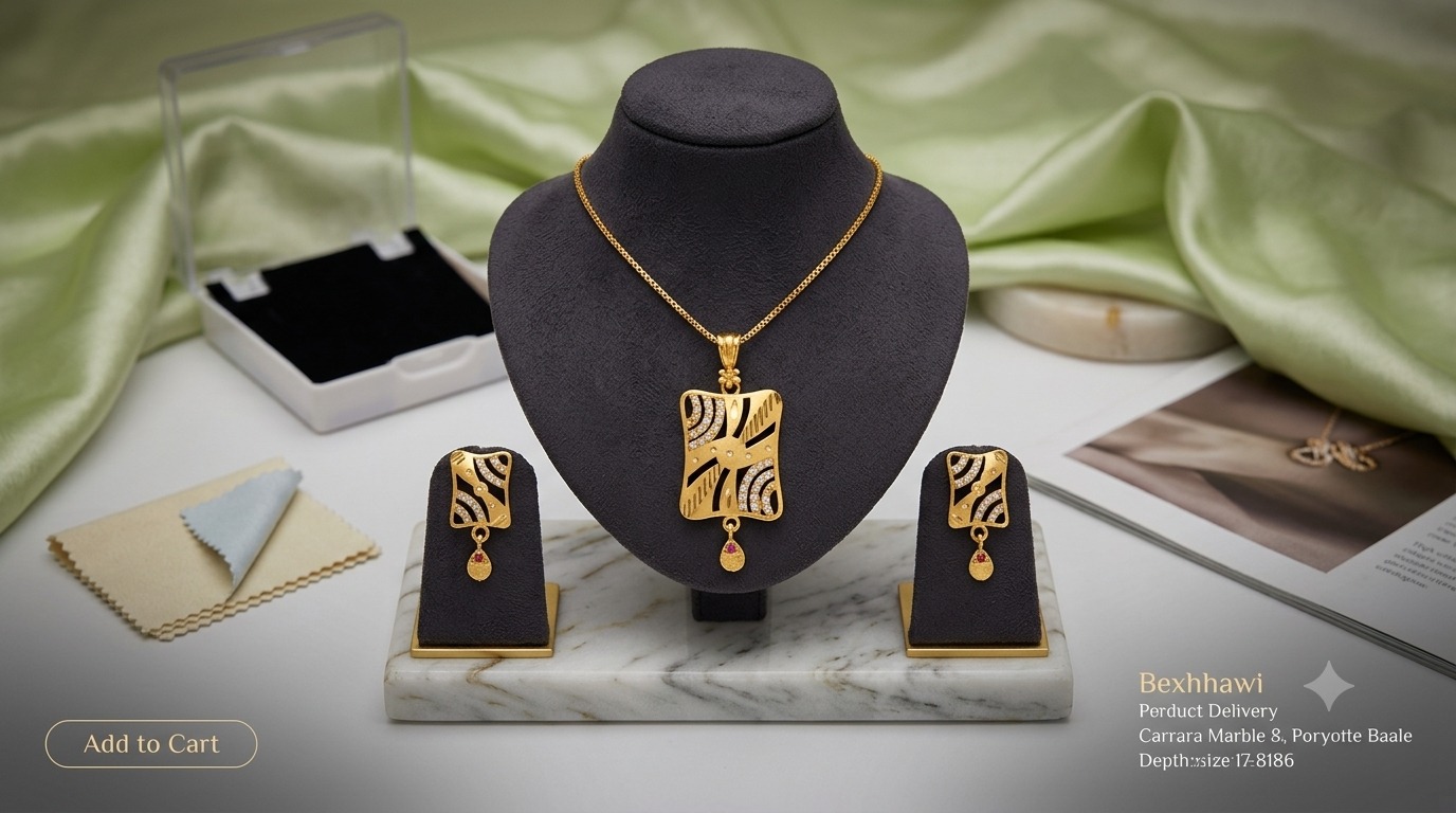 Golden Chain Pendant Set 1